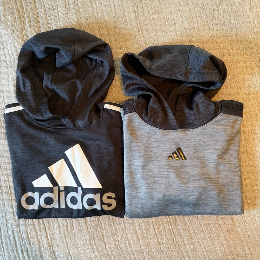 Adidas Kids' Black and Gray Hoodies Set
